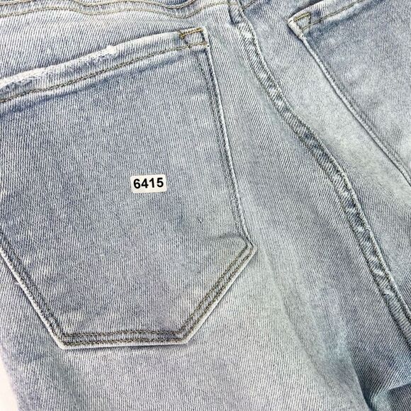 Risen Kendra Jeans Womens 28 Blue High Rise Waist Distressed Straight Denim - Picture 10 of 10